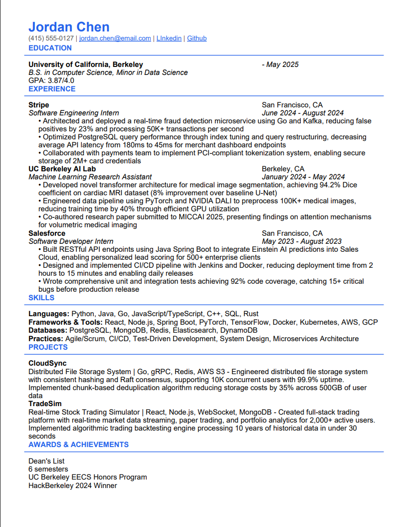 Modern Resume Template